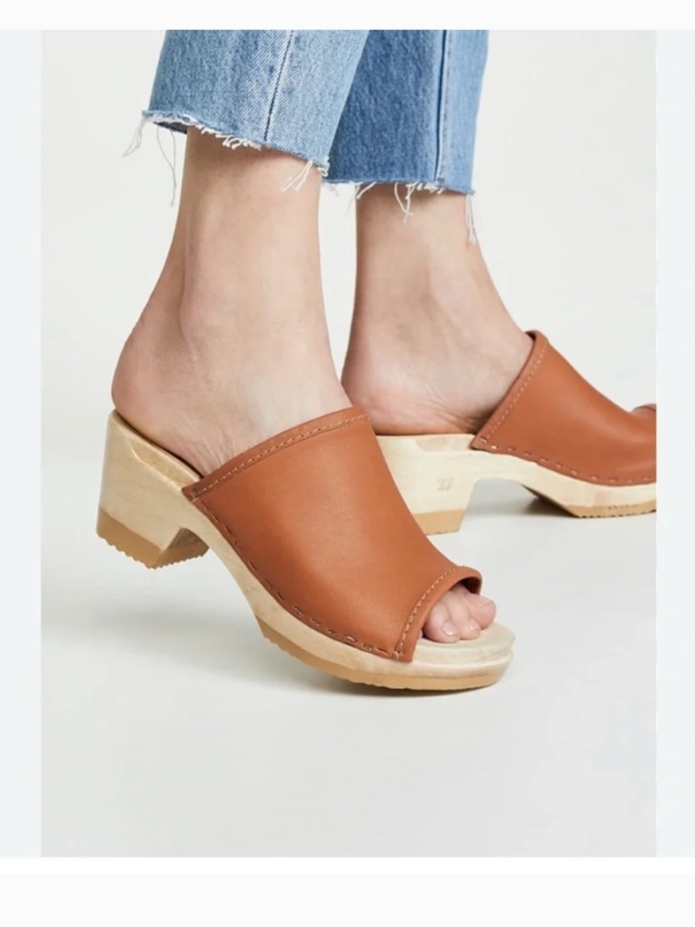 No.6 Daria Leather Sandal Clogs Leather Size EU 40 / US 9.5